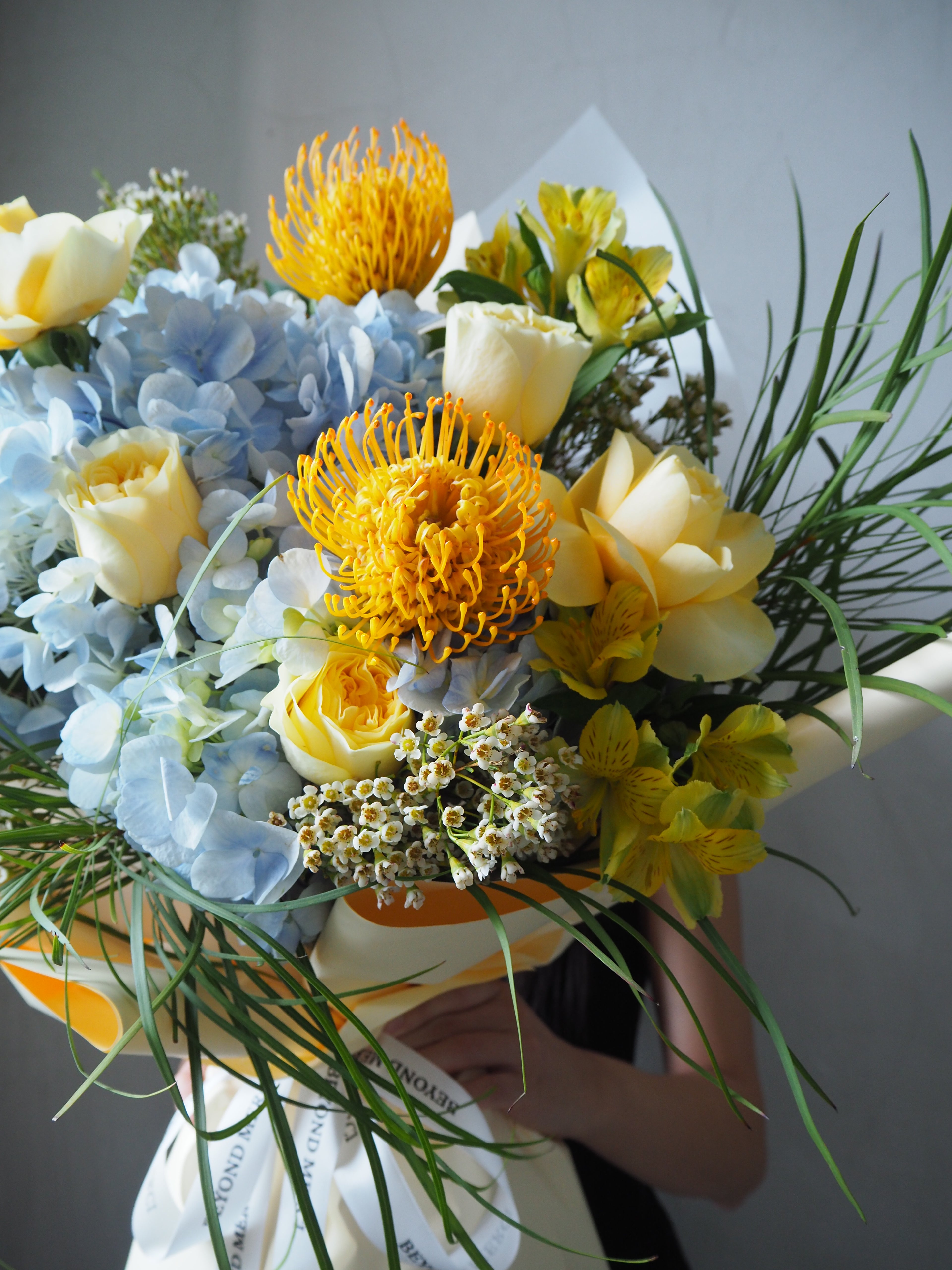 A close up of unique bouquet&