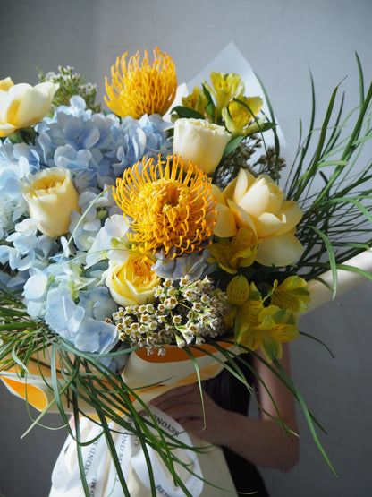 A close up of unique bouquet&